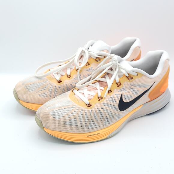 Nike Better World LunarGlide 6 orange gray 654433-108 mens size 11 - Picture 1 of 9